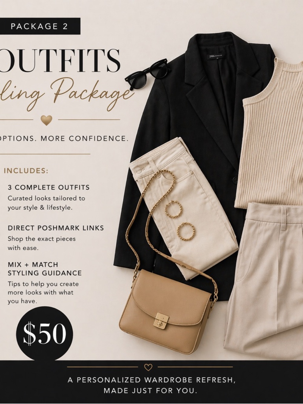 Custom Styling Package | 3 Outfits | Closet Refresh | Personal Stylist